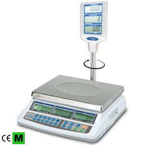 Bilancia di base ASBP - 10 memori;  3/6 kg, 6/15 kg, 15/30 kg; omologata