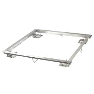 Telaio INOX fissaggio filo pavimento piattaforme ETAI