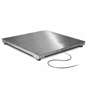 Piattaforma FLE INOX DUAL-SCALE (1500 mm x 1500 mm, 1500/3000 kg)