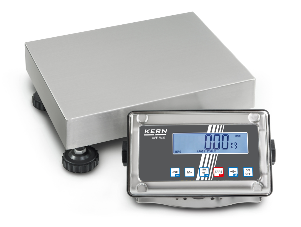 Bilancia a piattaforma con dispositivo rilevatore in acciaio inox KERN SFE 6K-3NM-2021e