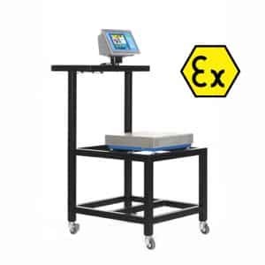Carrello alto ATEX x piattaforme 500 mm x 600 mm o 600 mm x 600 mm