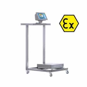 Carrello basso INOX ATEX x piattaforme 500 mm x 600 mm o 600 mm x 600 mm