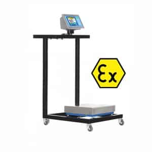Carrello basso ATEX x piattaforme 400 mm x 400 mm o 400 mm. x 500 mm